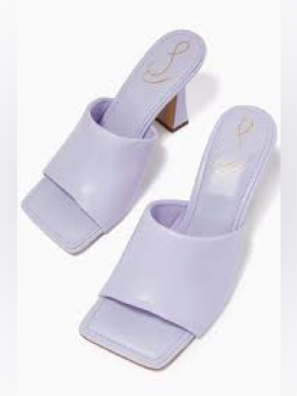 Sam Edelman Carmen Heeled Lilac Sandals - Picture 2 of 9